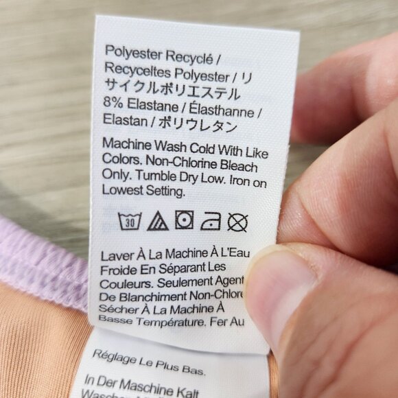 J. Crew Lilac Textured Curved Waist Cheeky Bikini Bottom New With Tags Womens S - Picture 11 of 16